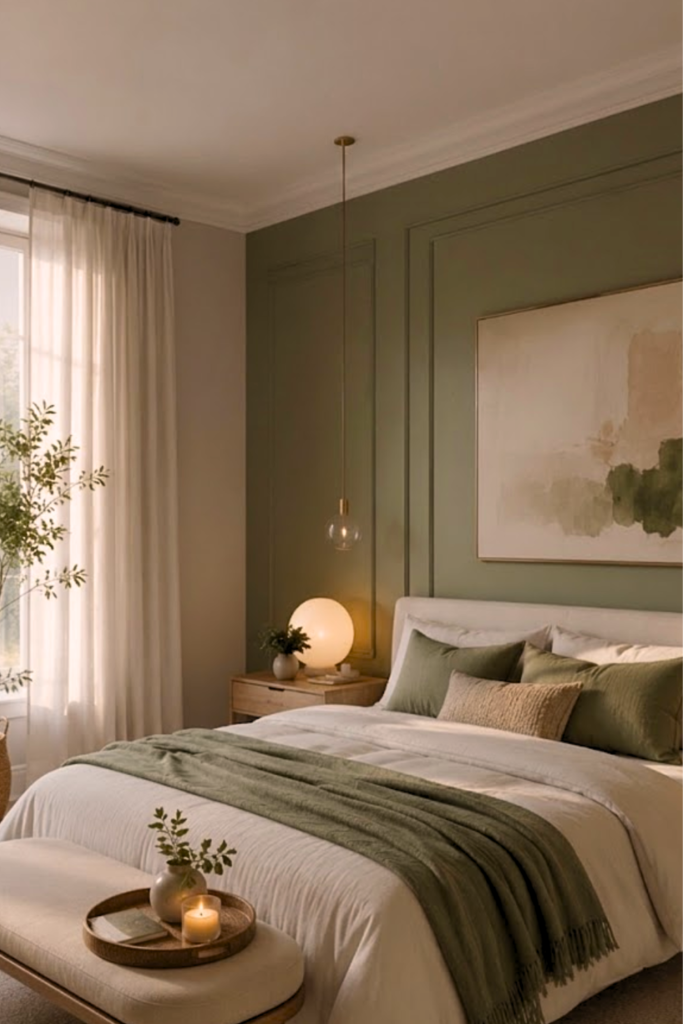 olive inspiration bedroom