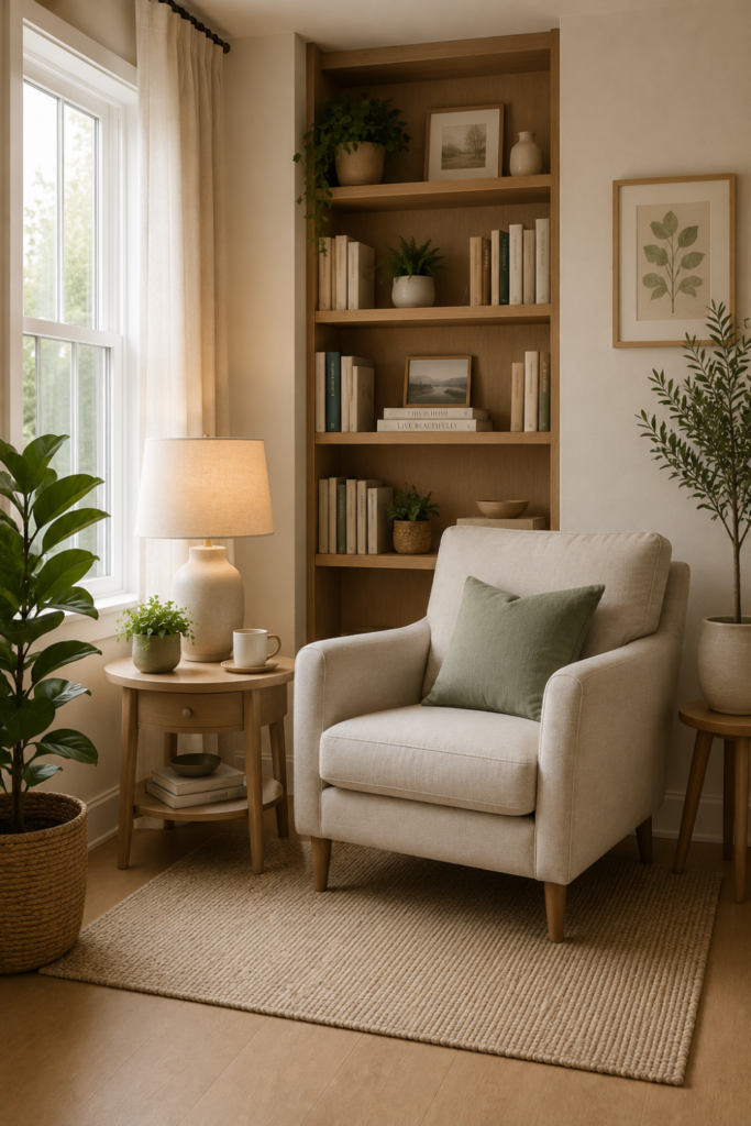 cozy reading nook retreat